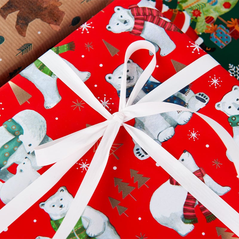 Julpapper Polar Bear - 2