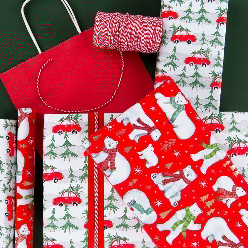 Julpapper Polar Bear - 4