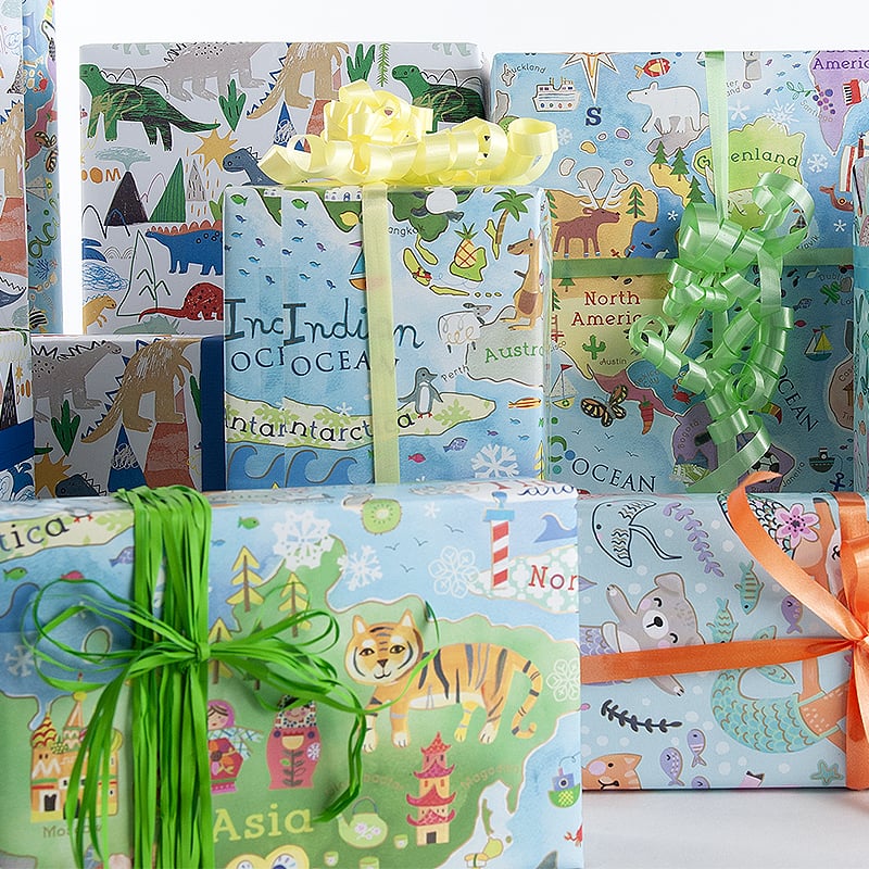 Presentpapper Kids map