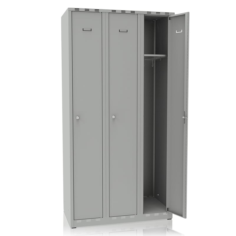 Klädskåp 900mm 3 dörrar - 5