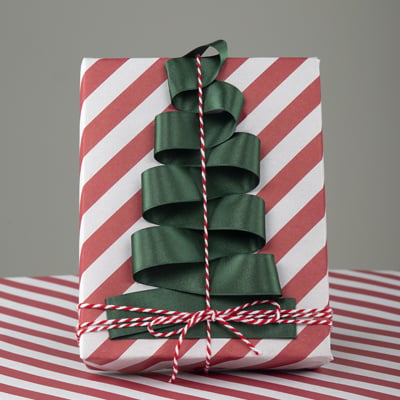 Presentpapper Diagonal red