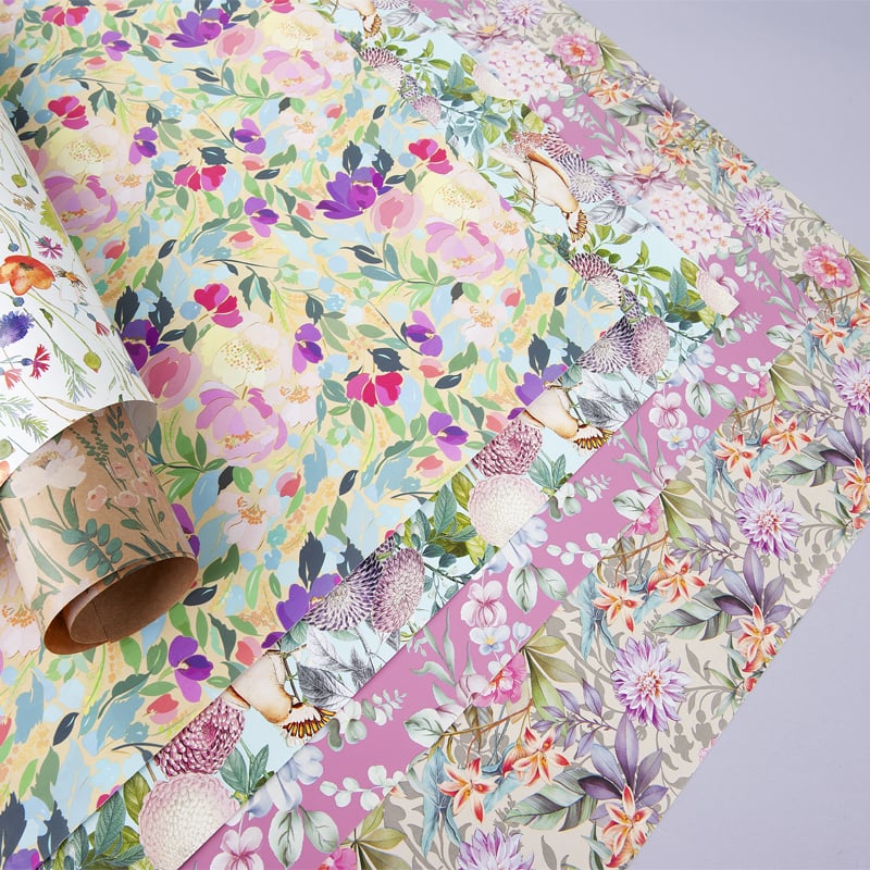 Presentpapper Tropisk Flora