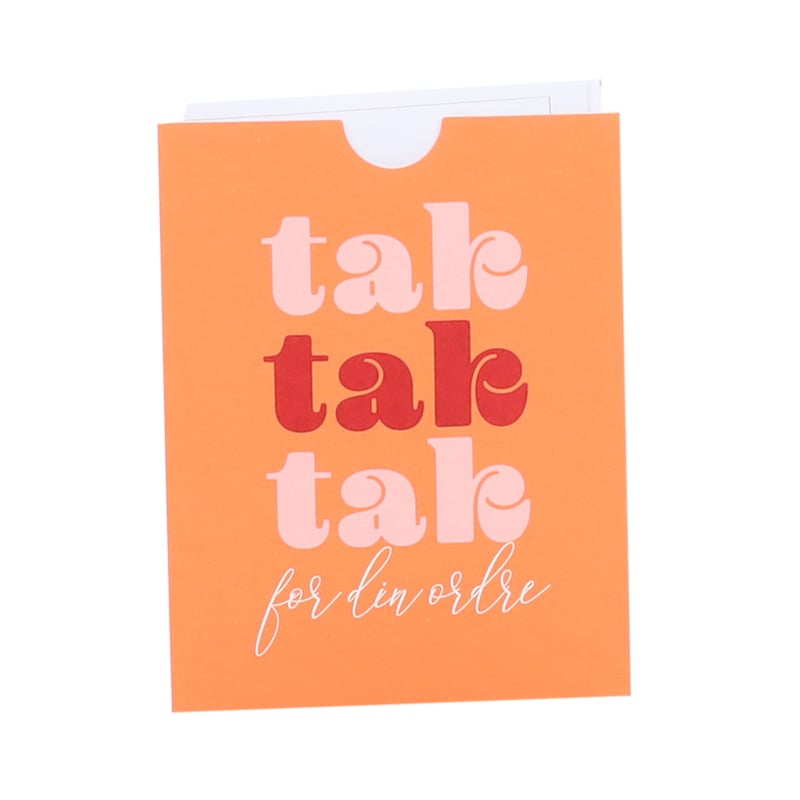 Kvittoficka "Tak for din ordre!" French Rouge  UTFÖRSÄLJNING - 1