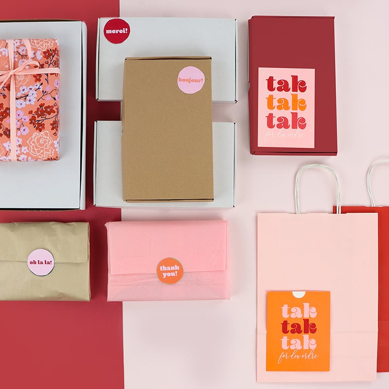 Kvittoficka "Tak for din ordre!" French Rouge  UTFÖRSÄLJNING - 2