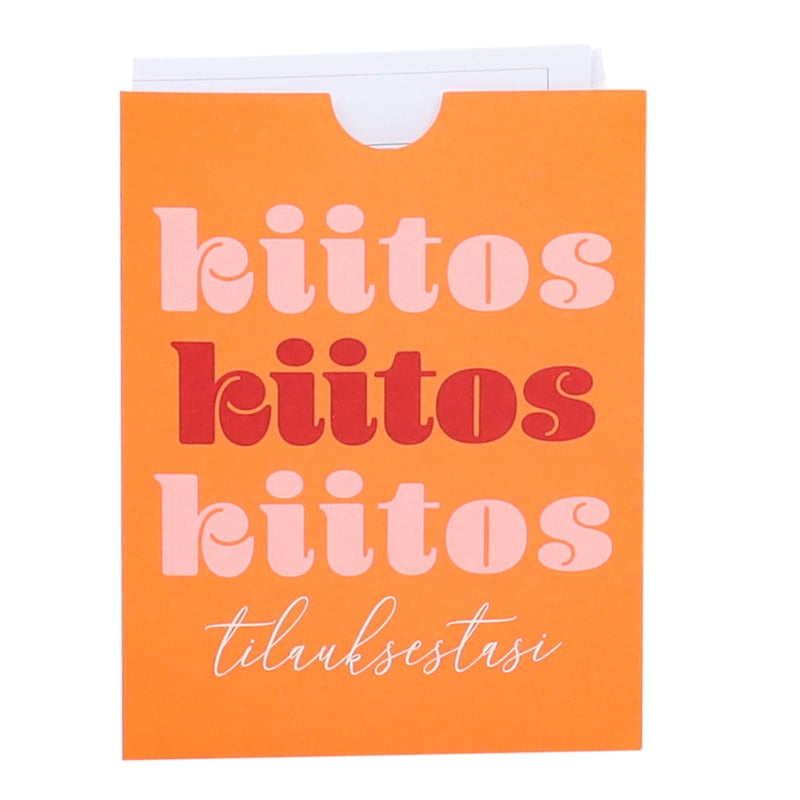 Kvittoficka "Kiitos tilauksestasi!" French Rouge UTFÖRSÄLJNING