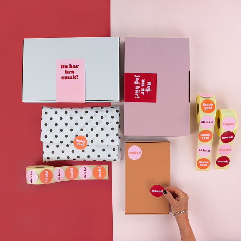 Etikett Oh la la/tack! French Rouge - 2