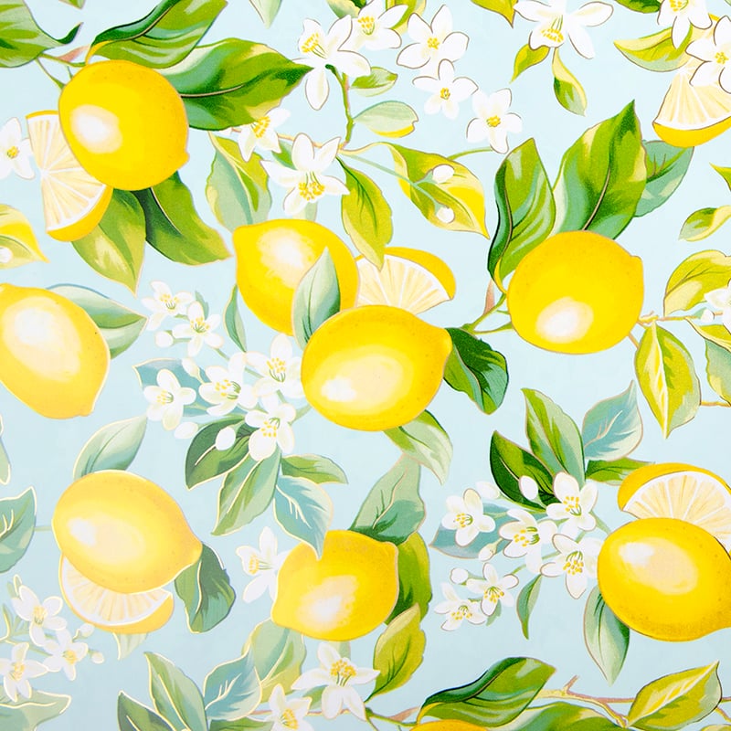 Presentpapper Lemon Branches