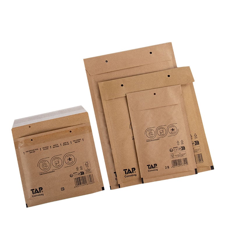 Brun Luftbubbelpåse av 100% återvunnet papper - 4