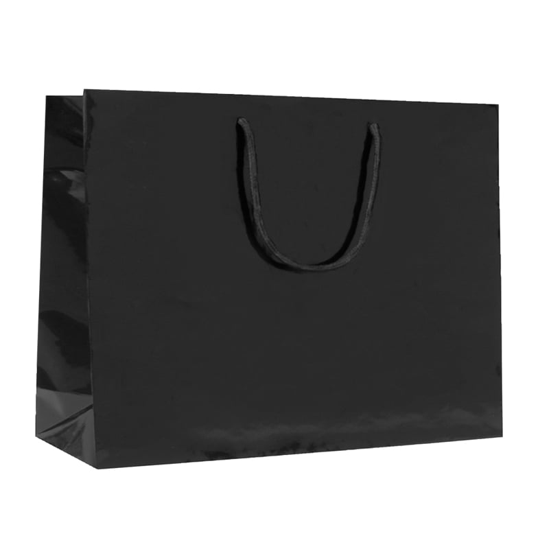 Pappersbärkasse Lux blank svart - 3