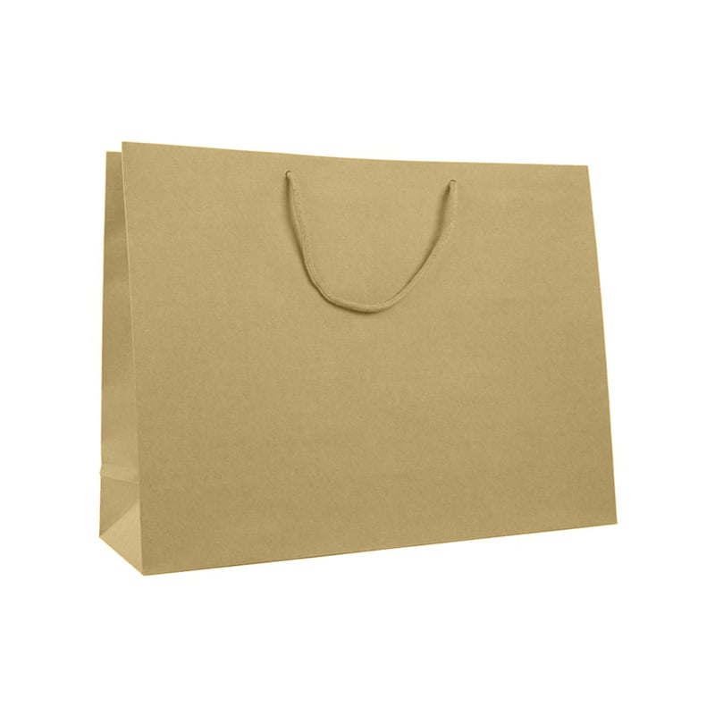 Pappersbärkasse Lux natur brun recycled - 2