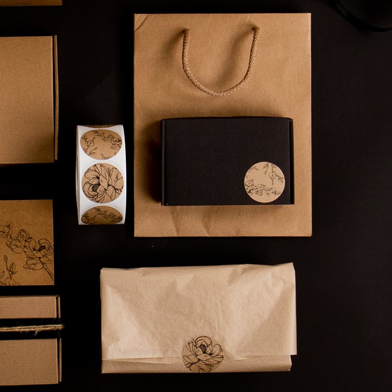 Etikett Magnolia Ø49 1000st - 2