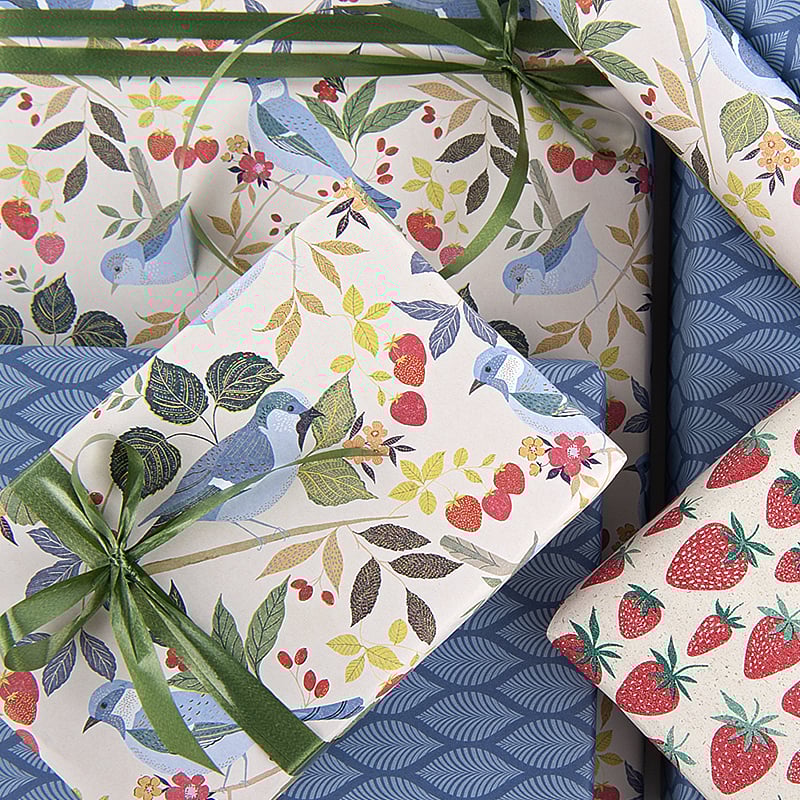 Presentpapper Mary dubbelsidigt green - 3