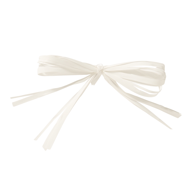 Presentrosett raphia white - 1
