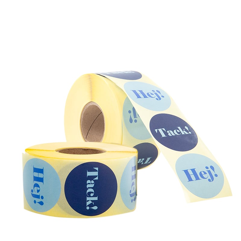 Etikett Miami Blue "hej/tack" - 1