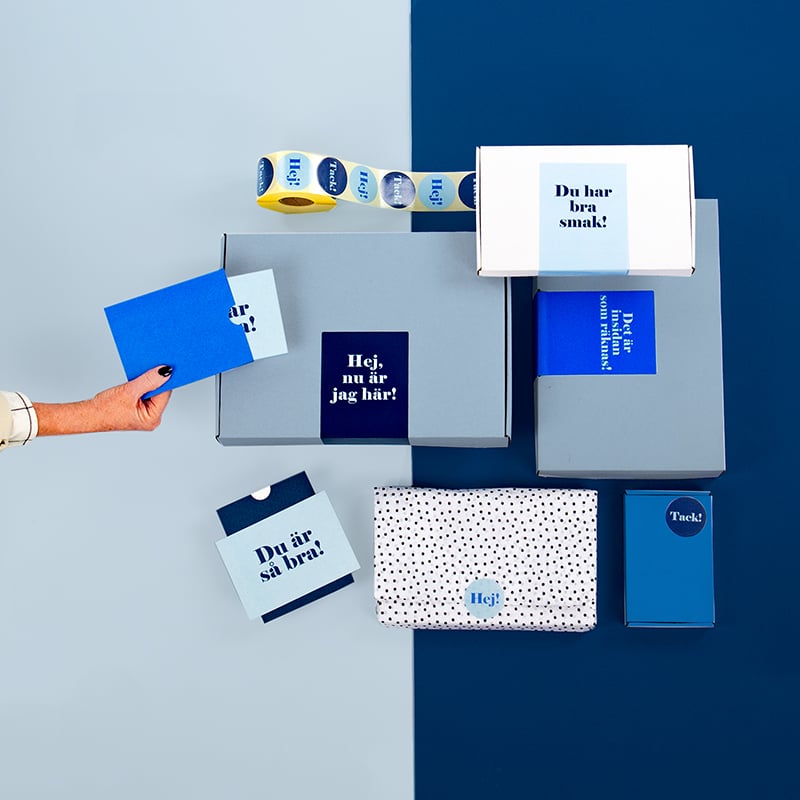 Etikett Miami Blue "hej/tack" - 3