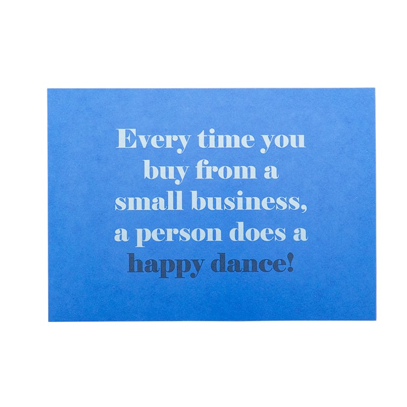 Tackkort Miami Blue "happy dance"   UTFÖRSÄLJNING - 1