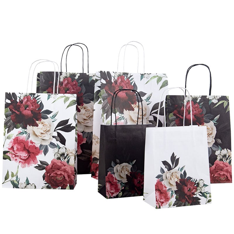 Papperskasse Wild Bouquet White - 3