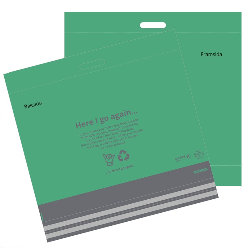 E-handelspåse/postpåse i återvunnen plast - 6