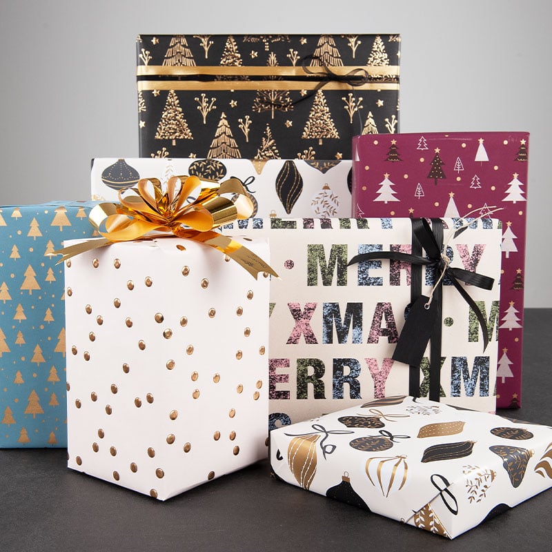 Presentpapper Bordeaux Trees - 3