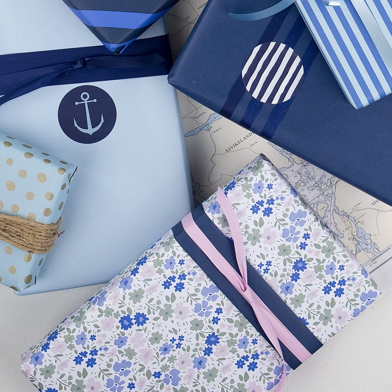 Presentpapper Pastel Flowers - 5