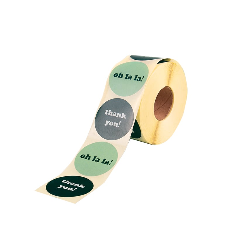 Etikett Oh la la/thank you! Fair green - 1