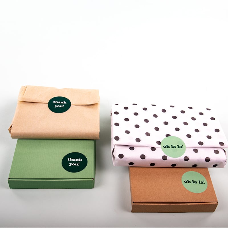 Etikett Oh la la/thank you! Fair green - 3