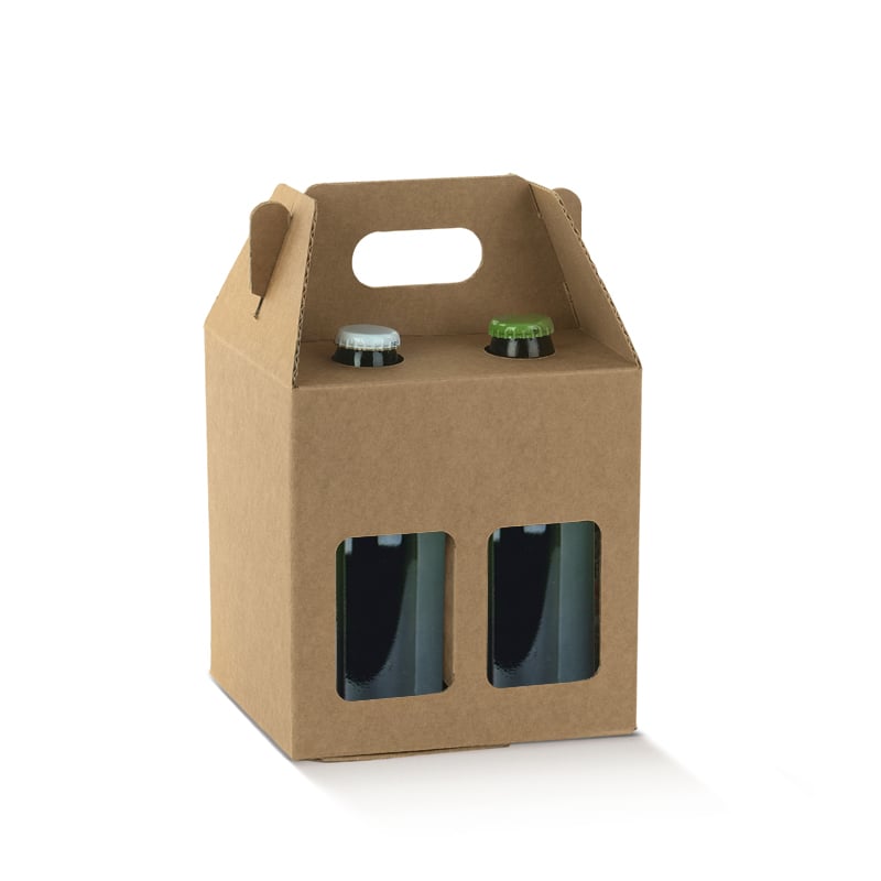 Ölkartong slät brun well - 2