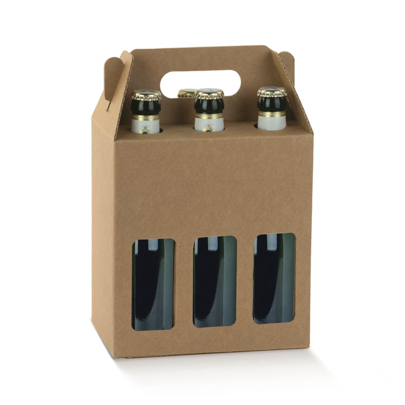 Ölkartong slät brun well - 3