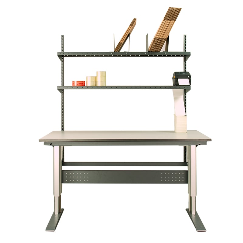 Packbord Höj- och sänkbart 300kg med hylla - 1