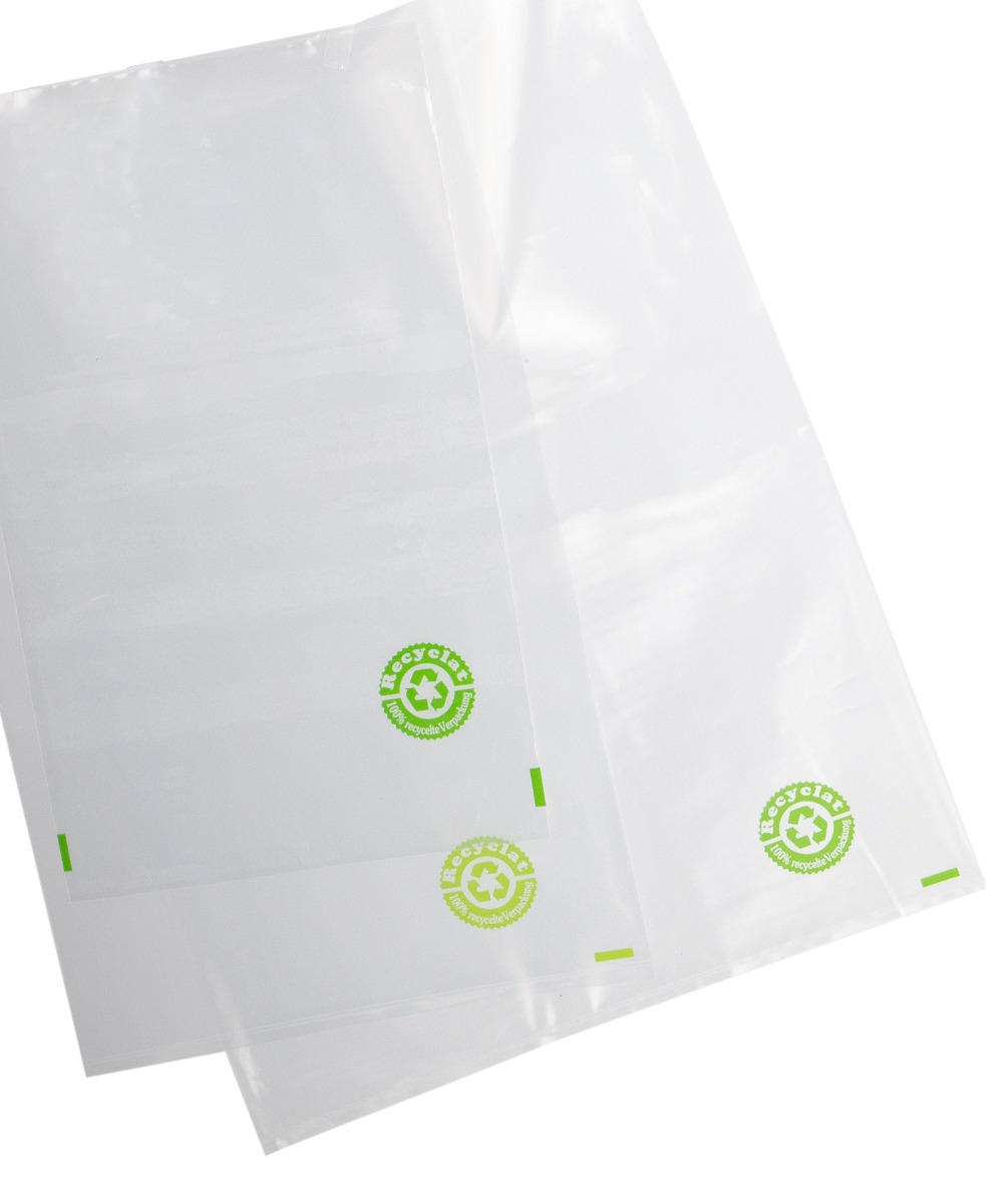 Packpåse 100% återvunnen plast- 0,090 mm tjock - 1