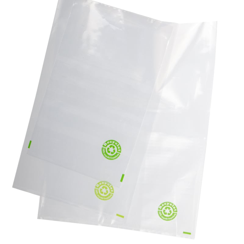 Packpåse 100% återvunnen plast - 0,022 mm tjock - 1