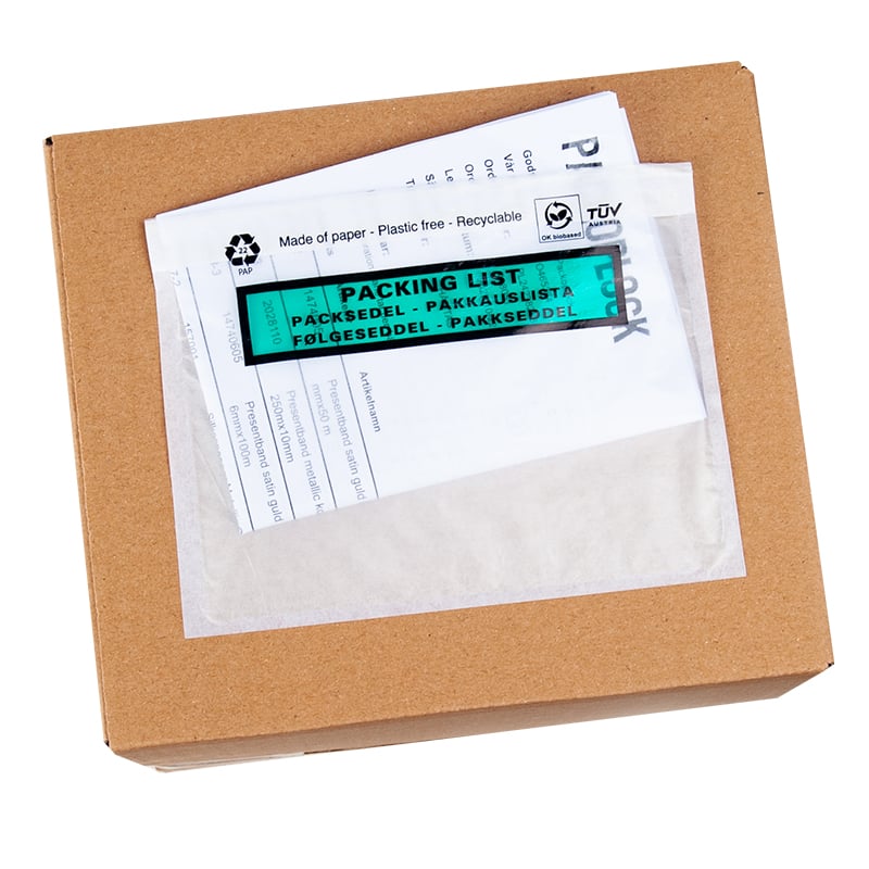 Packsedelsficka av 100% papper - 3