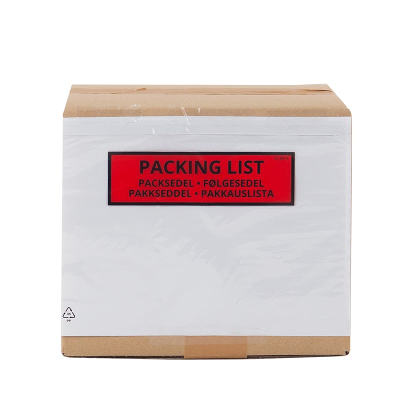 Packsedelsficka med tryck - 1