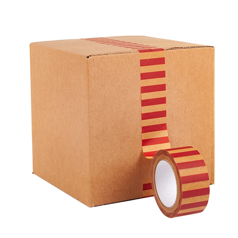 Packtejp i papper striped - 1