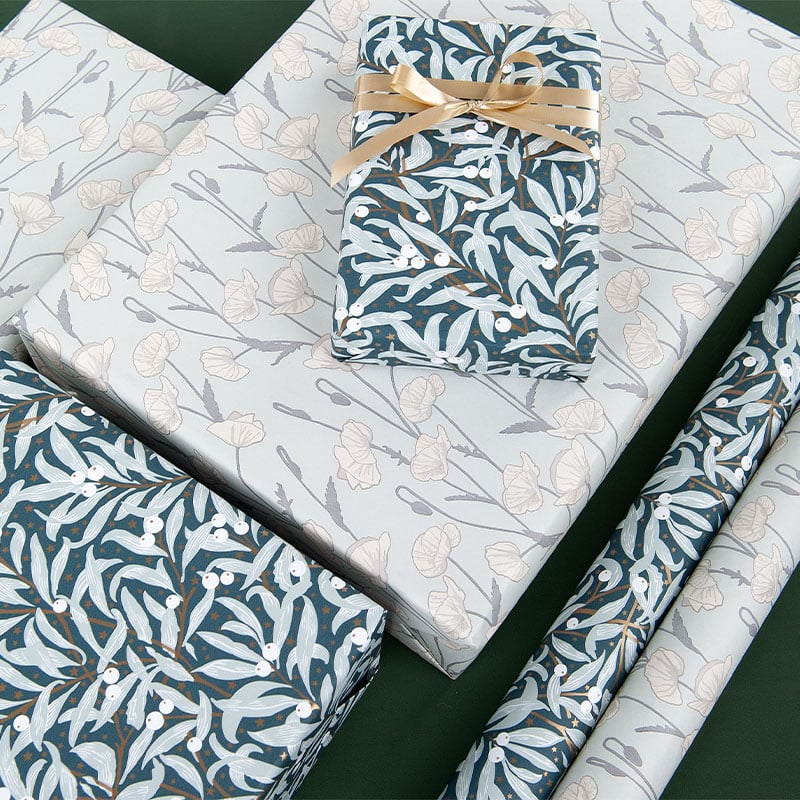 Presentpapper Pale Poppy - 4