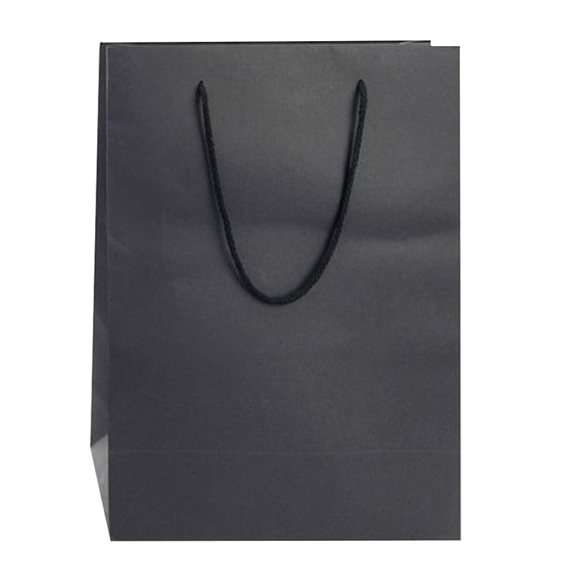 Papperskasse Lyx svart kraft matt