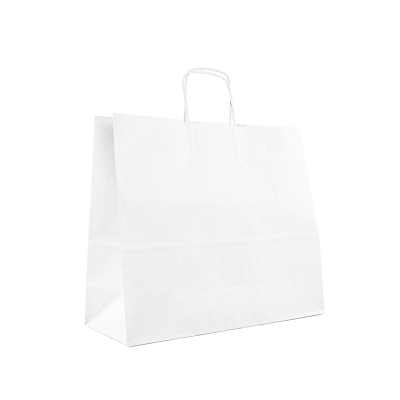 Take away kasse / plantkasse tvinnade handtag vit - 1