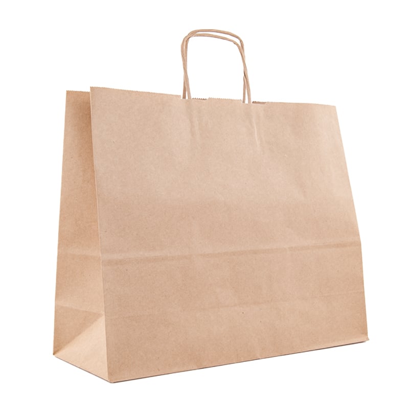 Take away kasse / plantkasse tvinnade handtag brun - 3