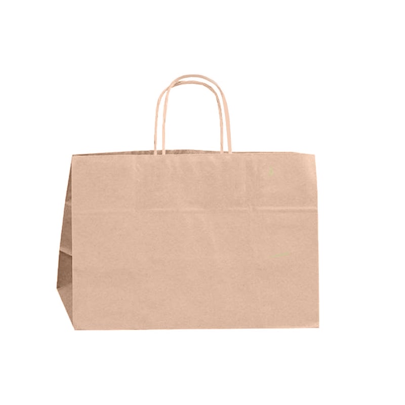 Take away kasse / plantkasse tvinnade handtag brun - 2