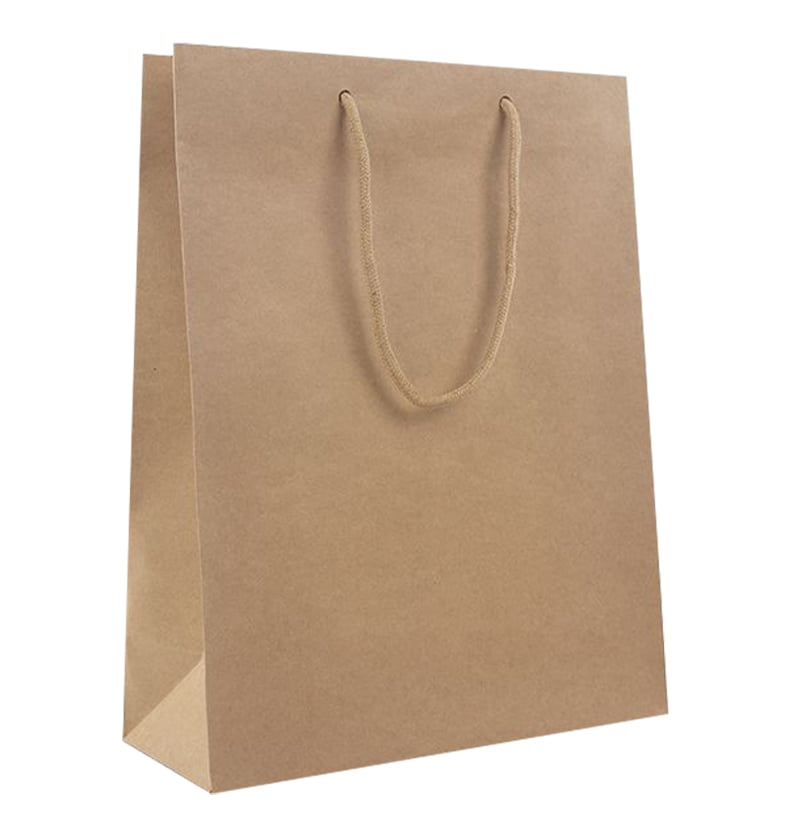 Papperskasse Lyx natur kraft matt