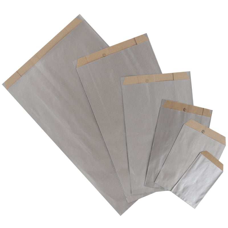 Plan papperspåse Silver - 1