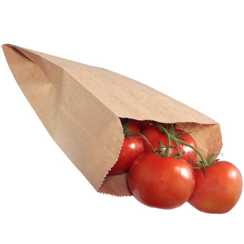 Planpåse med invik brun - 2