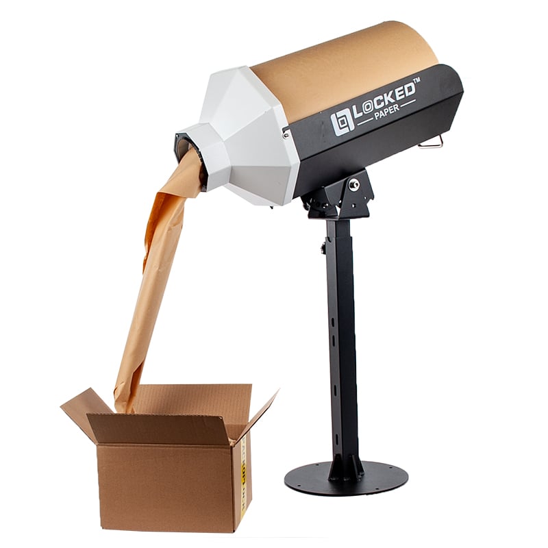 Locked Paper® Pappersdispenser – Manuell dispenser för packpapper på rulle - 1