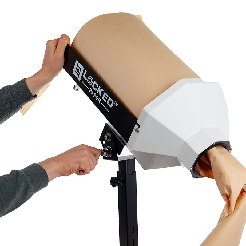 Locked Paper® Pappersdispenser – Manuell dispenser för packpapper på rulle - 2