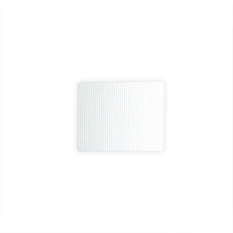 Presentetiketter rektangel vit ribbad - 2