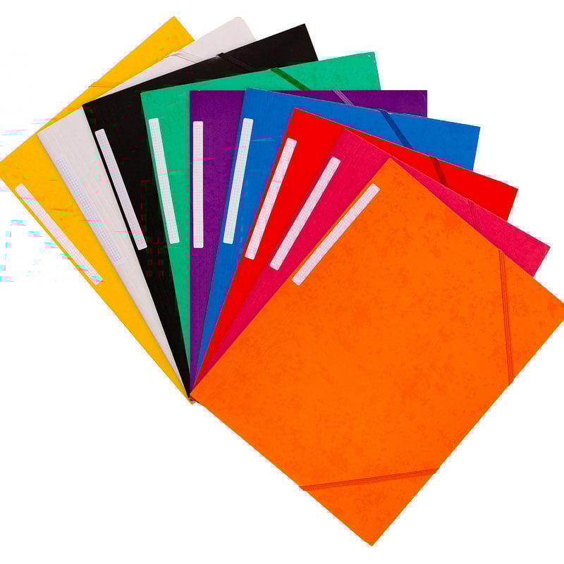 Gummibandsmappar 3-klaffar papp - 1