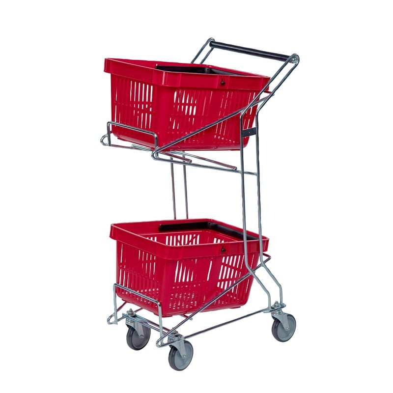 Kundkorgsvagn 2 korgar - 1