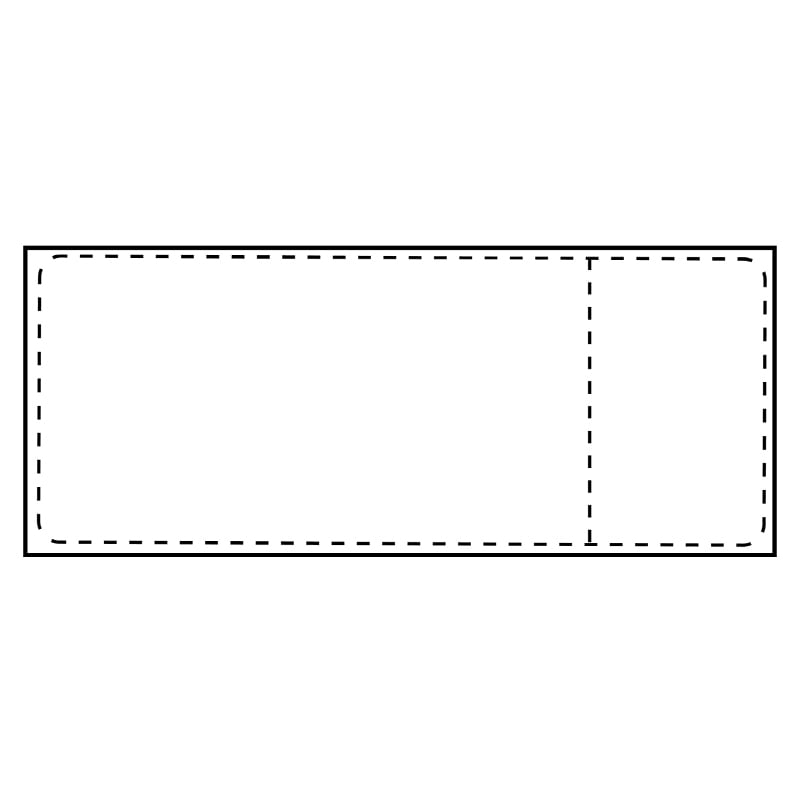 STE fraktetikett thermo 105 x 251 mm med kvittodel - 1