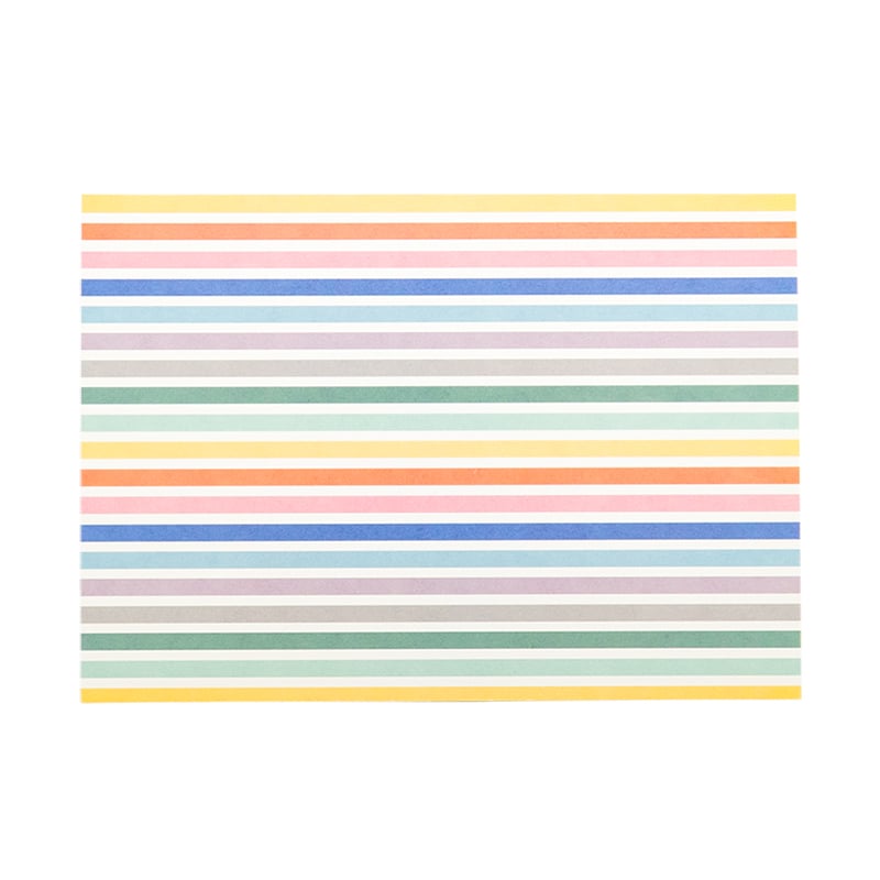 Tackkort POP pastell, randigt UTFÖRSÄLJNING - 1