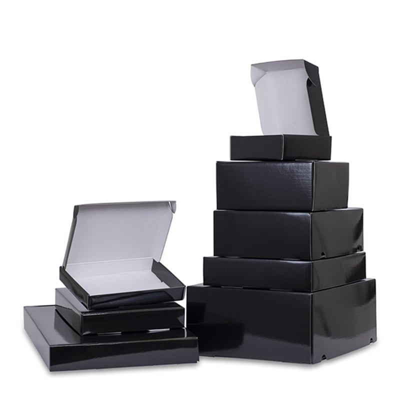 Självlåsande stansad låda med lyxig svart finish - 2